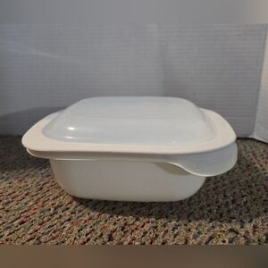 Glass Bakeware Corningware Simply Lite White 1.5 Qt.- 1.4 L Plastic See Thru Lid